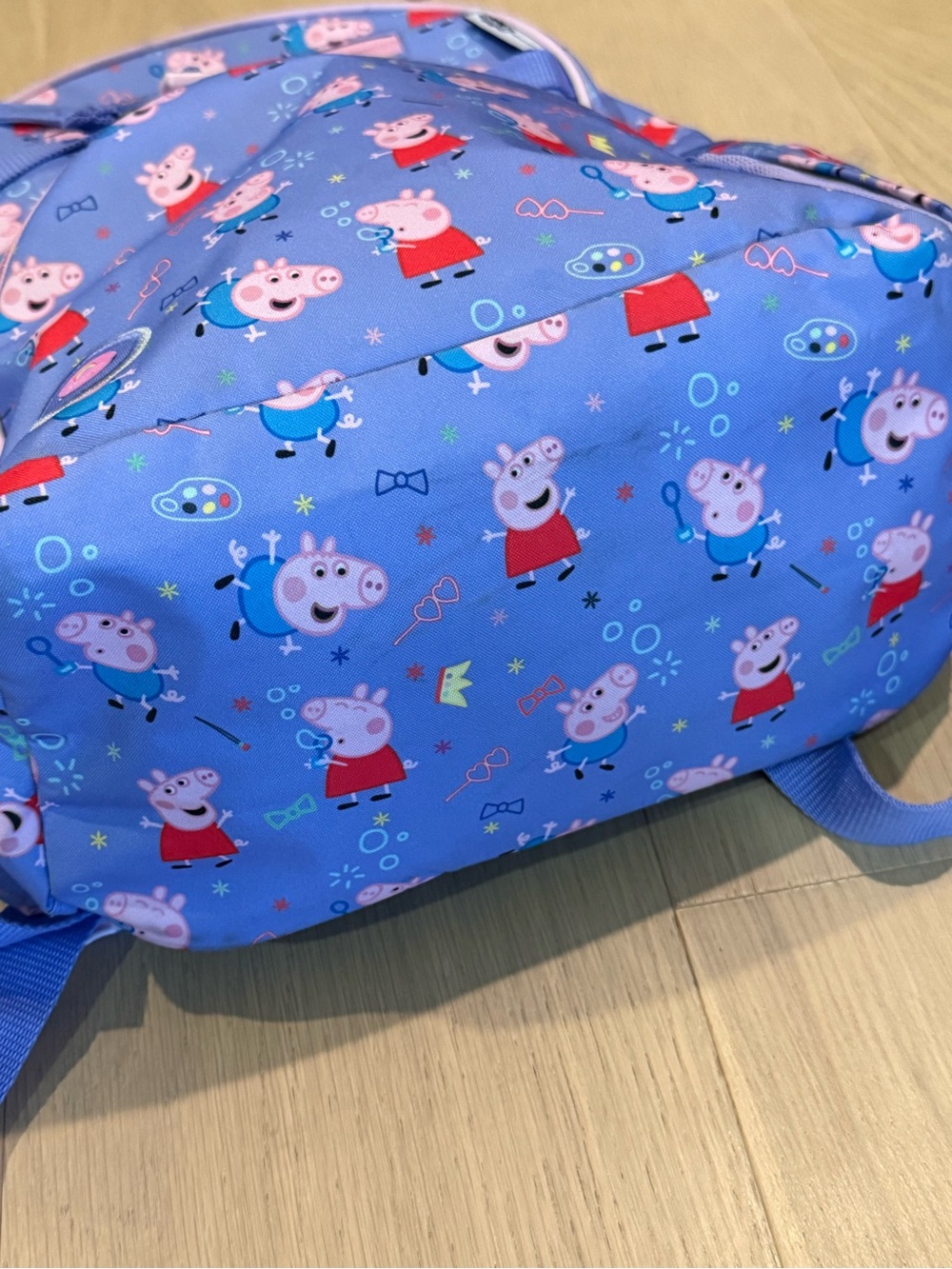 Simple Modern Kids Peppa Pig Print purple Backpack with Pink Trim - Picture 5 of 12